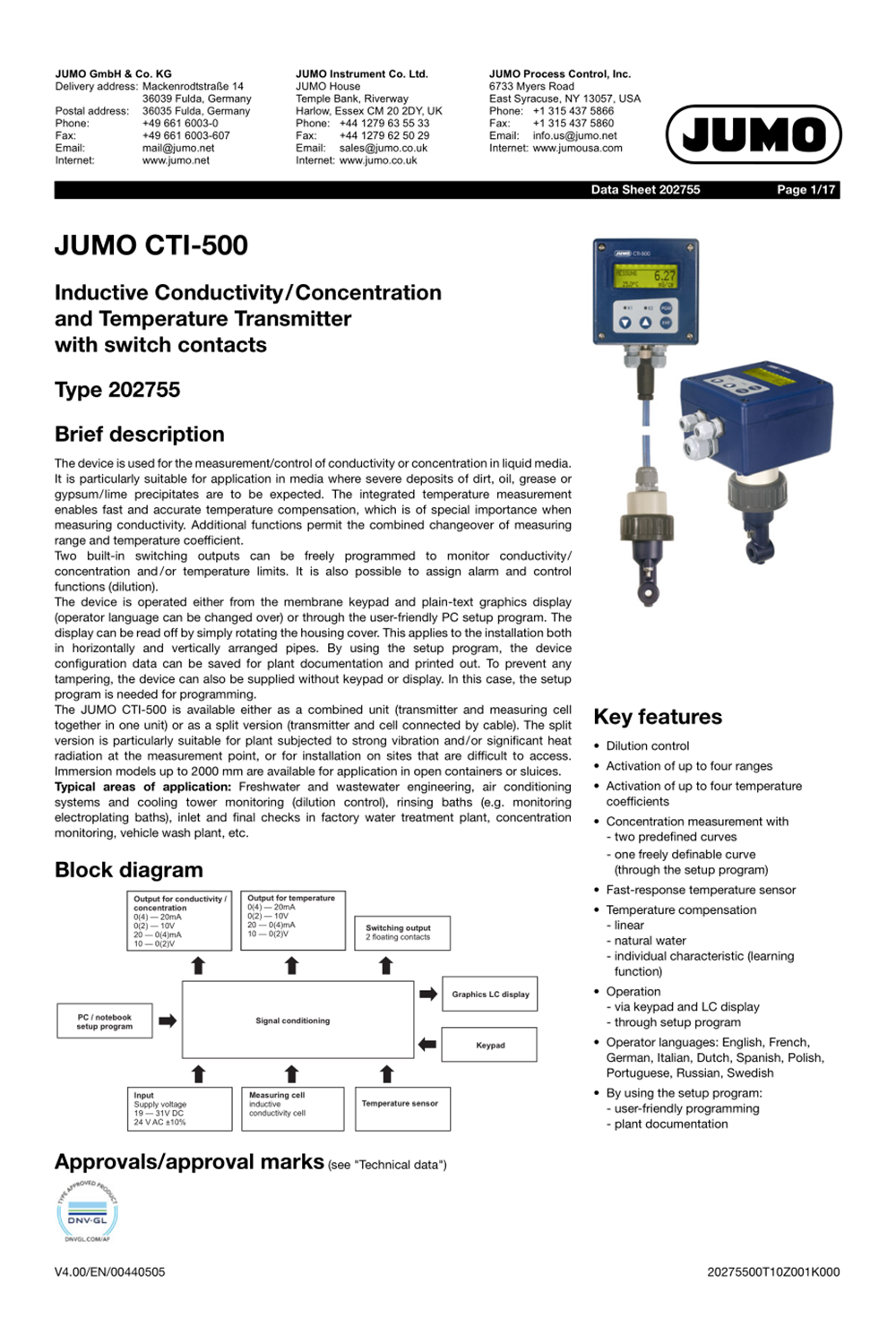 JUMO20.2755en-电导率变送器船级社证书